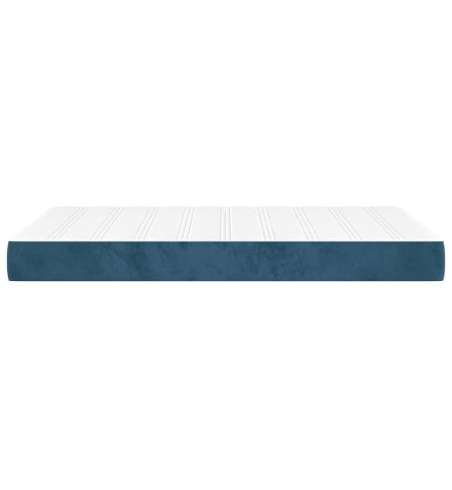 Taschenfederkernmatratze Mittel Dunkelblau 120x200x20 cm Samt