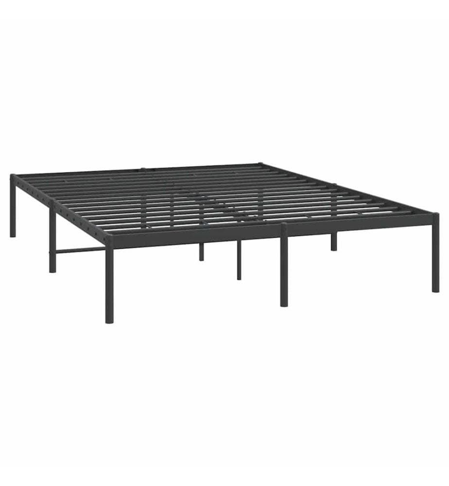 Bettgestell Metall Schwarz 140x200 cm