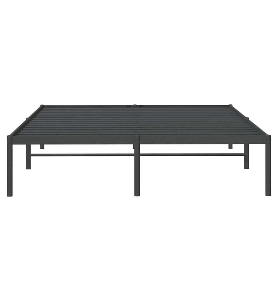 Bettgestell Metall Schwarz 140x200 cm