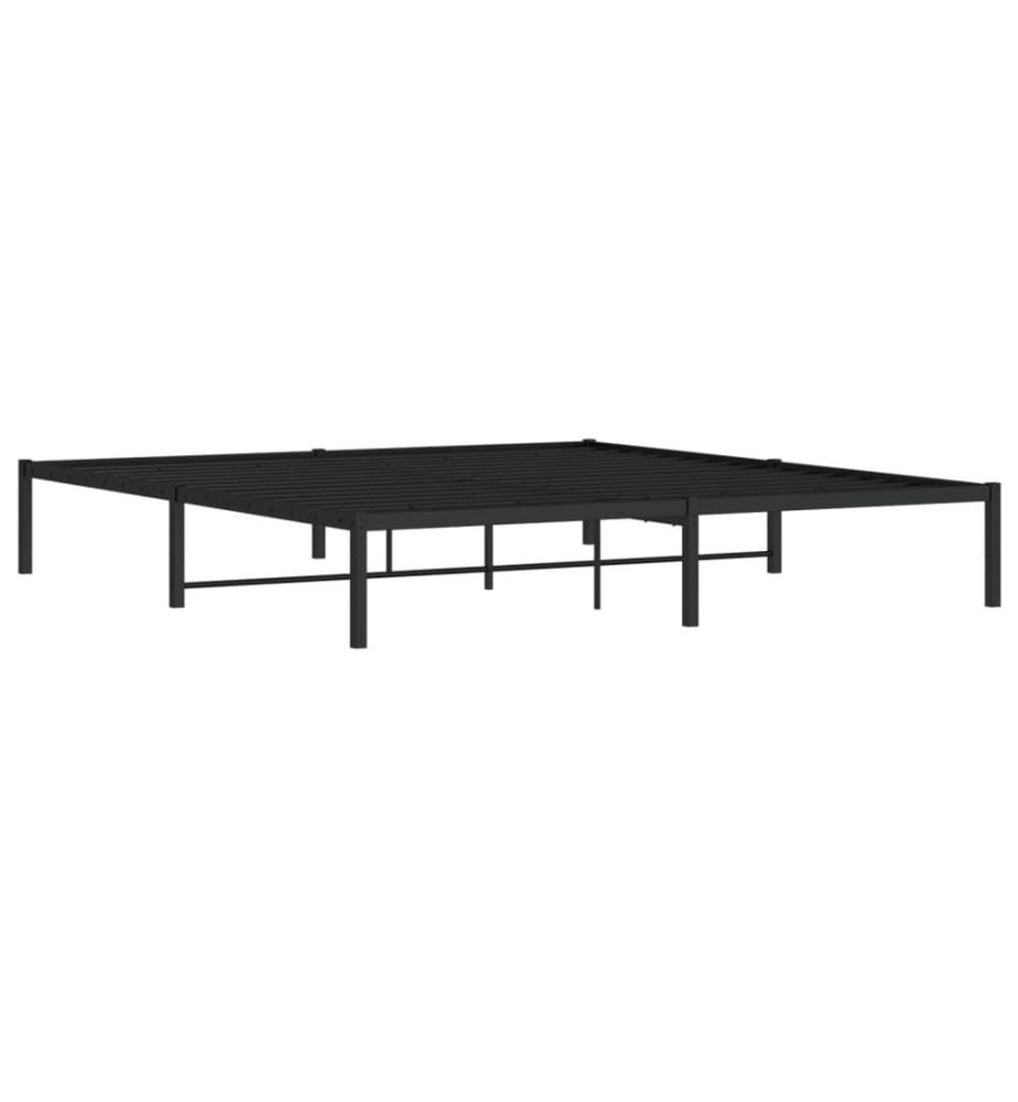 Bettgestell Metall Schwarz 180x200 cm