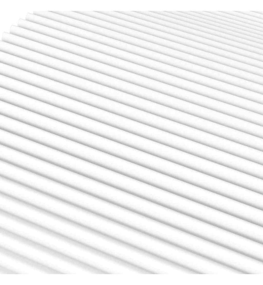 Matelas en mousse blanc 120x220 cm dureté H2 H3