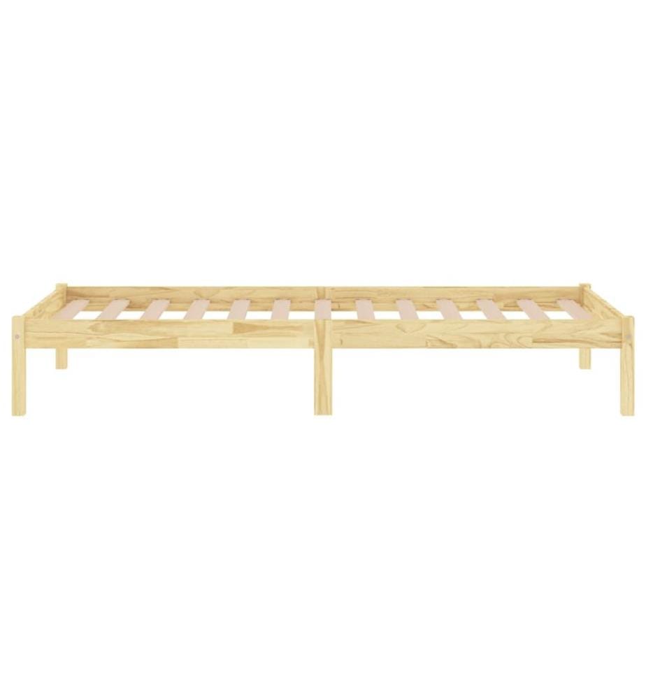 Cadre de lit sans matelas bois massif 100x200 cm