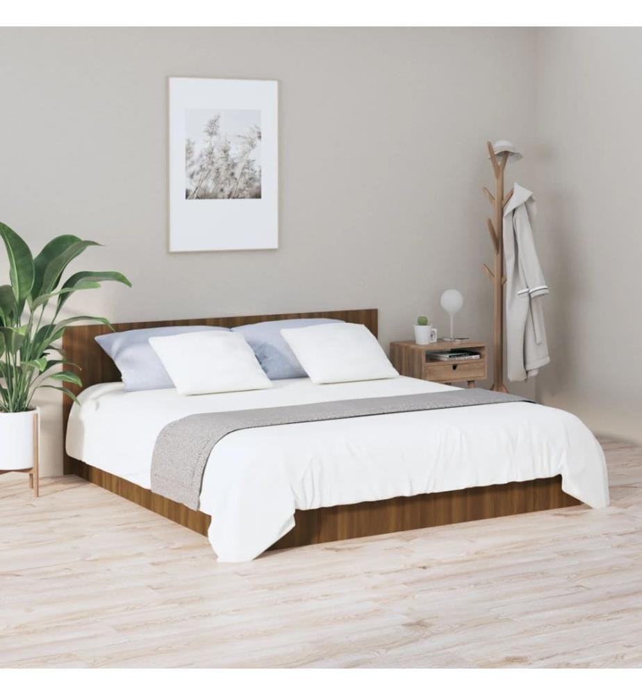 Kopfteil Braun Eichen-Optik 200x1,5x80 cm Holzwerkstoff