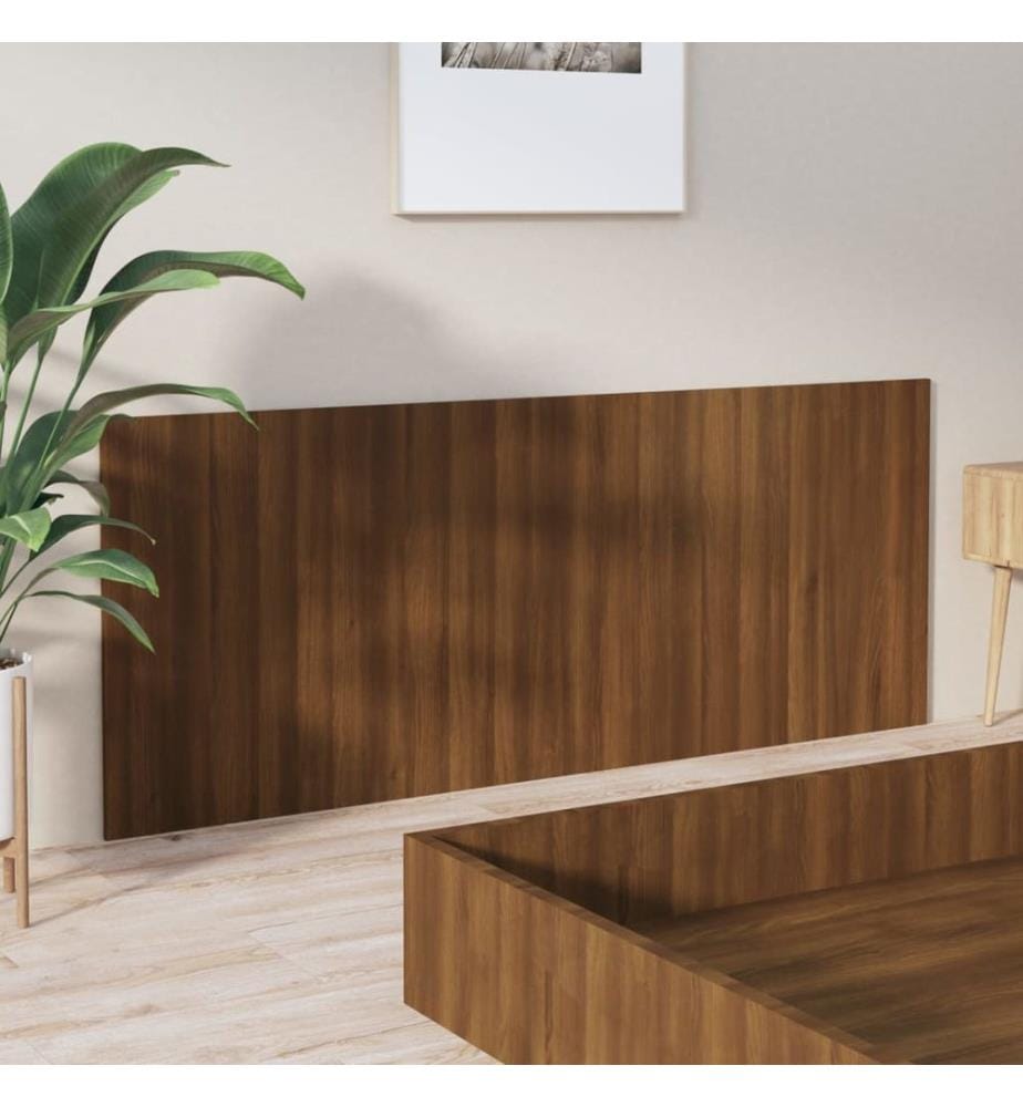 Kopfteil Braun Eichen-Optik 200x1,5x80 cm Holzwerkstoff