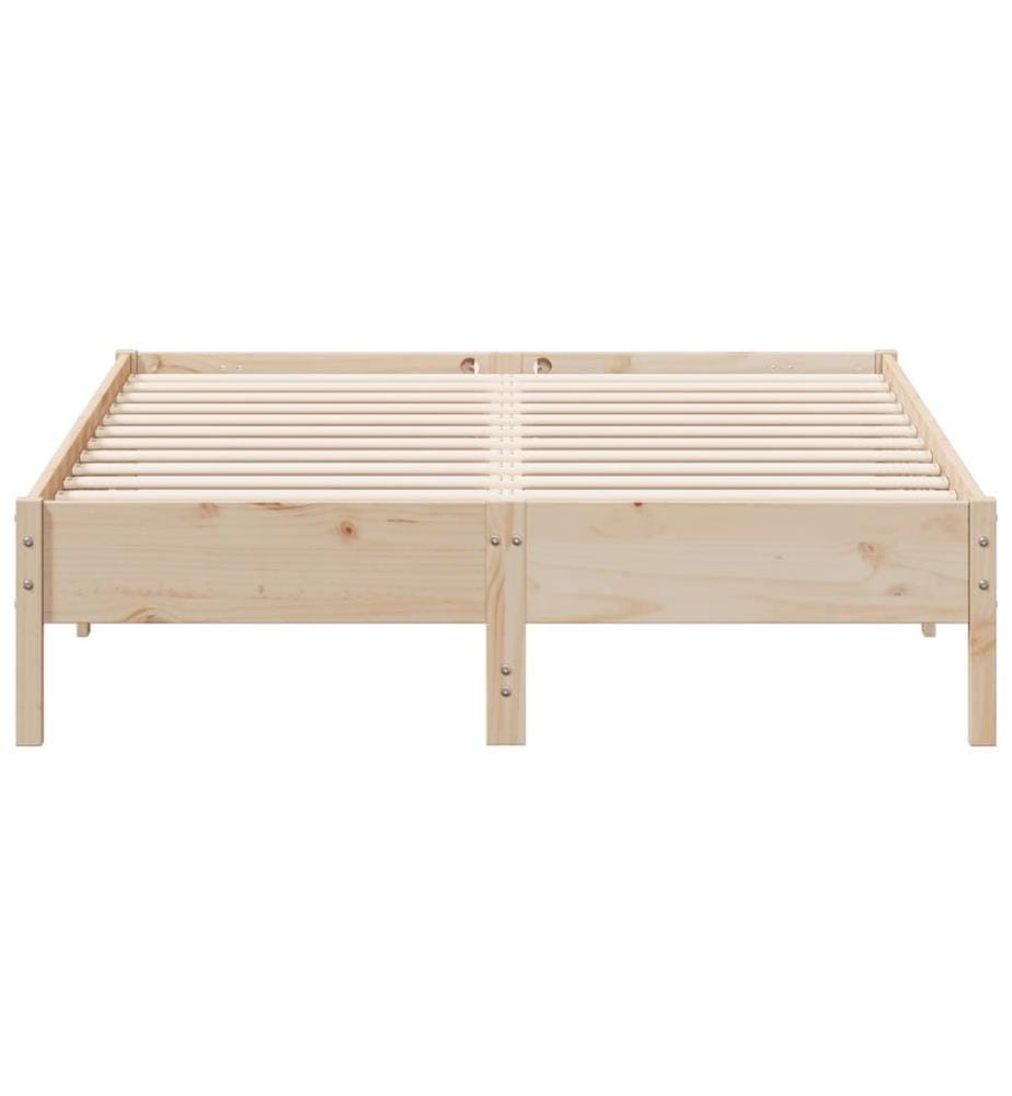 Cadre de lit sans matelas 120x200 cm bois de pin massif