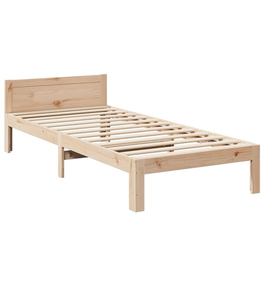 Cadre de lit sans matelas 90x200 cm bois de pin massif