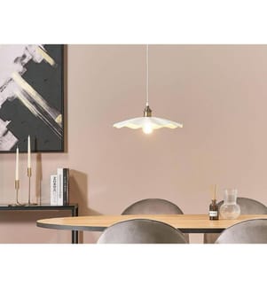 Hängelampe Weisses Messing Metall Modern Industrieller Stil Dekorative Deckenleuchte Wohnzimmer Esszimmer