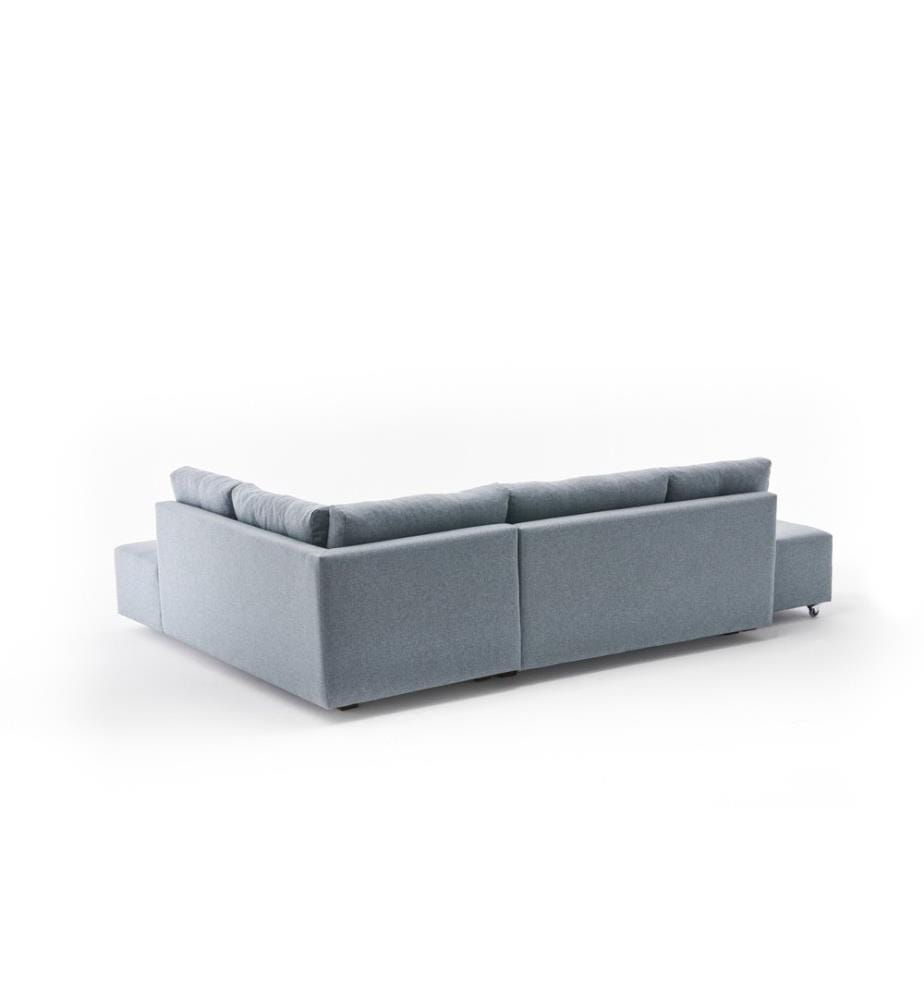 Ecksofa-Bett - Hellblau