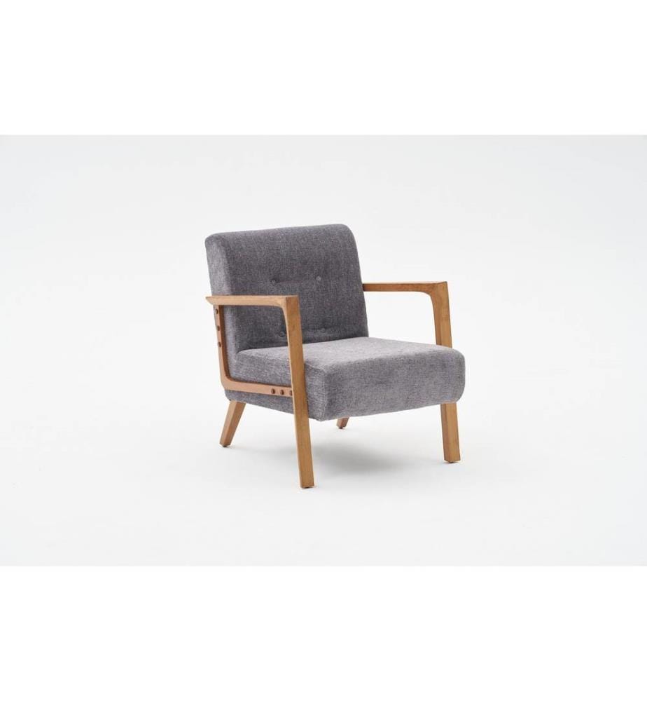 Ohrensessel Kemer - Grau