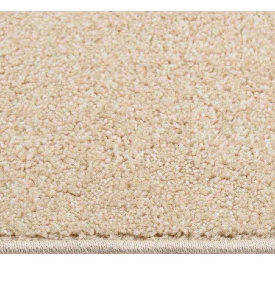 Teppich Kurzflor 160x230 cm Beige
