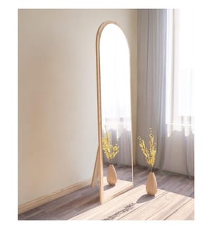 Specchio, Naturale, MDF, vetro ovale Pier