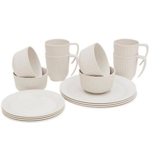 Outdoor-Geschirrset Delish 4er-Set Sandstone