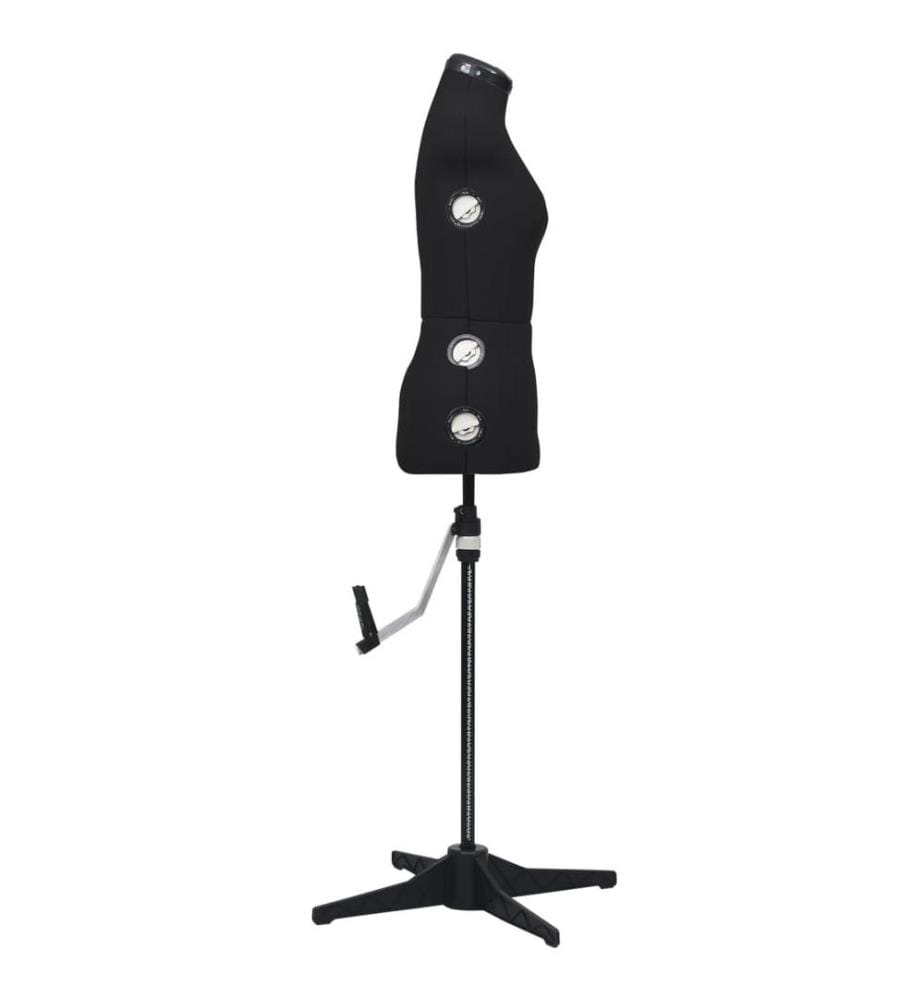 Mannequin de robe ajustable pour femme Noir S Taille 33-40