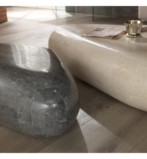 Couchtisch 52 x 98 cm Sasso Medium - Beige