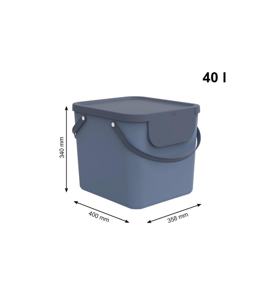 Sistema di smistamento del bucato Albula, 3 x 40 L - Blu