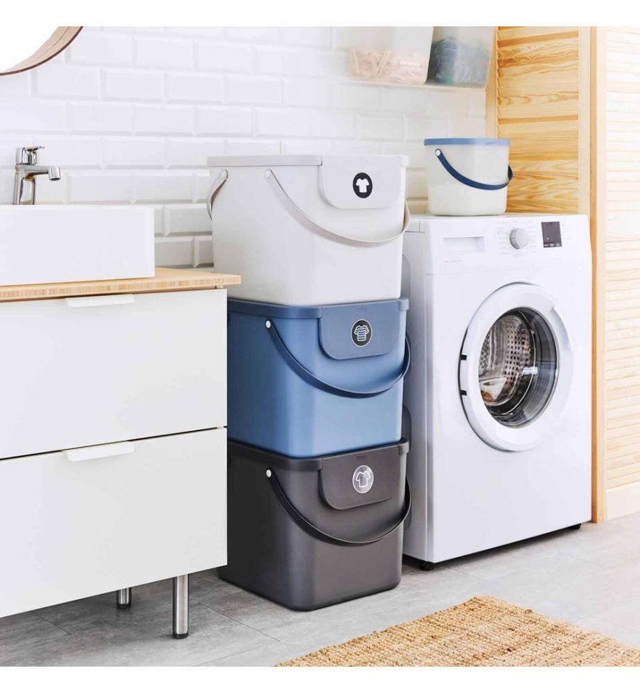 Sistema di smistamento del bucato Albula, 3 x 40 L - Blu