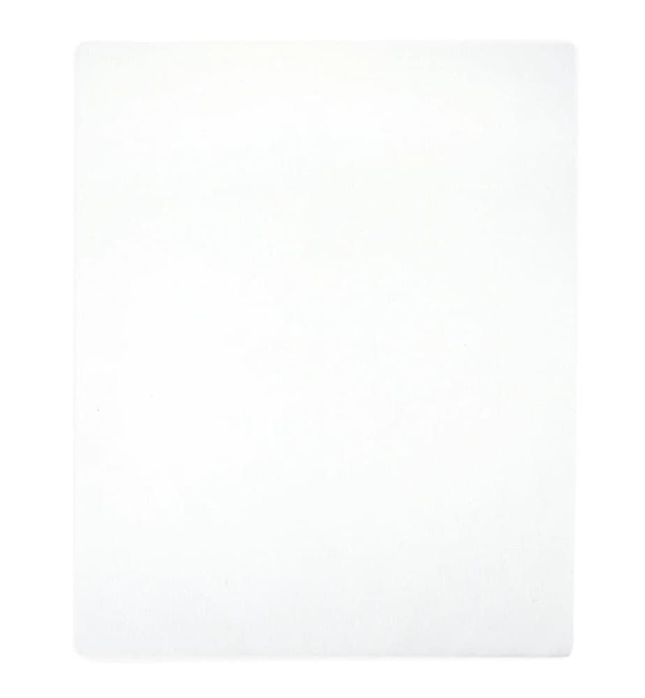 Drap-housse Jersey Blanc 160x200 cm Coton