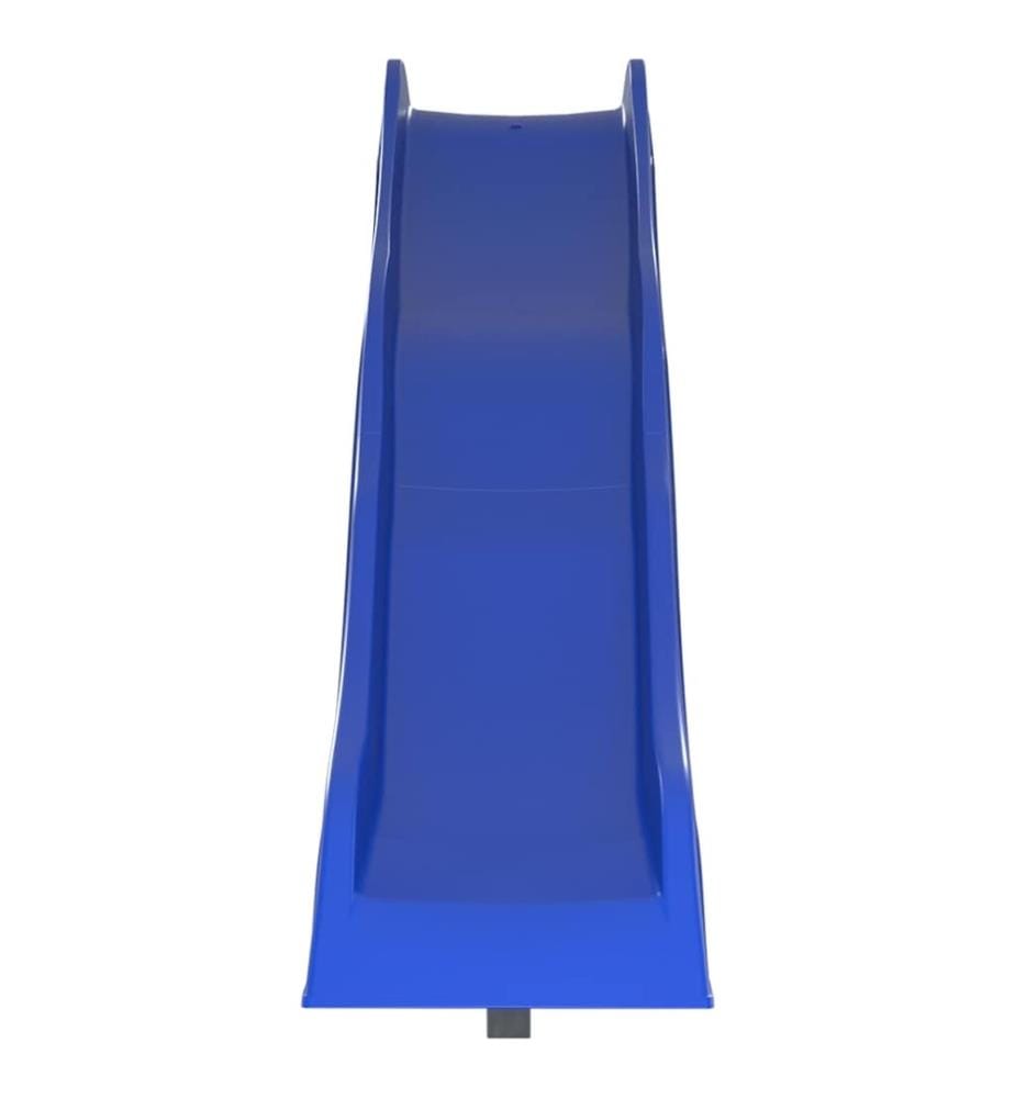 Toboggan de jeu bleu 210x40 cm polypropylène