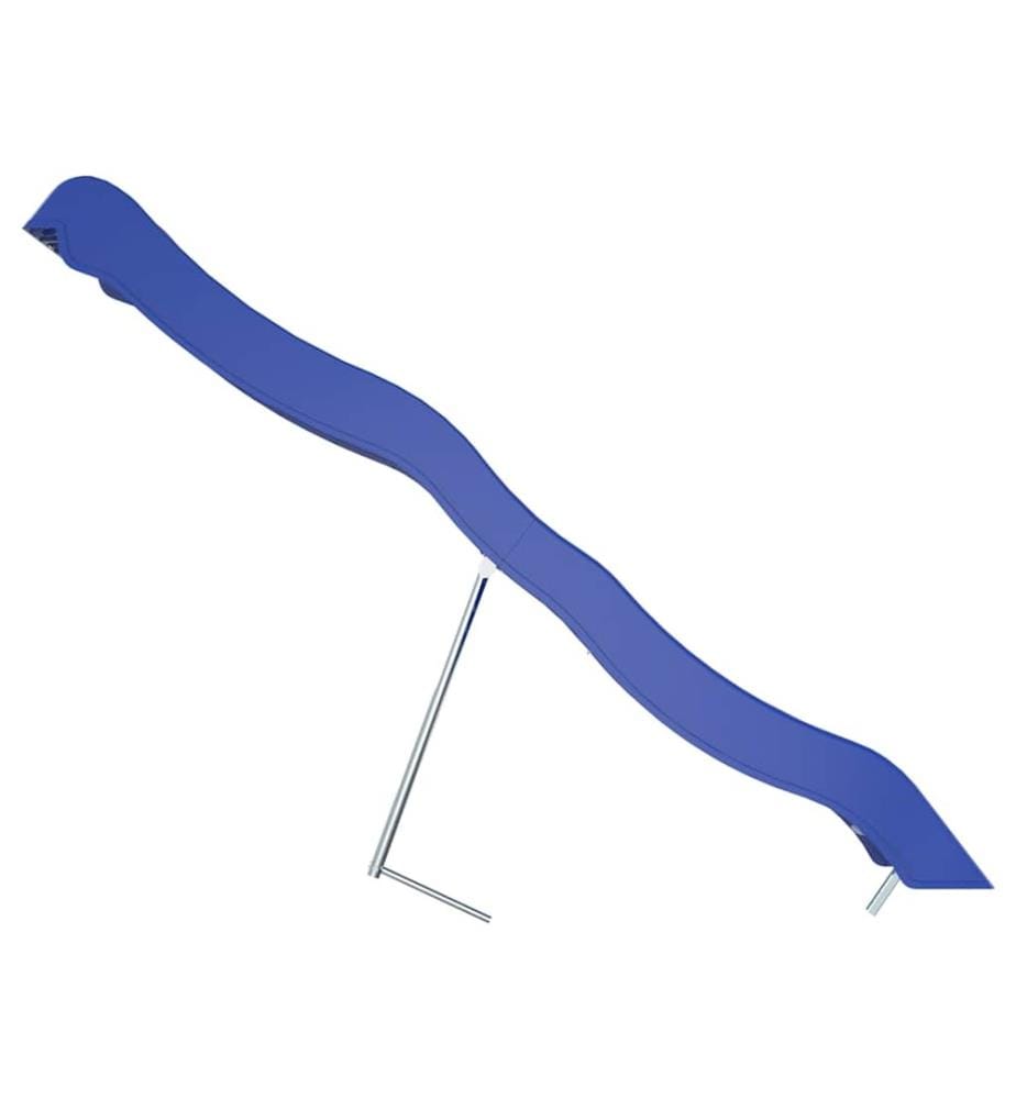 Toboggan de jeu bleu 210x40 cm polypropylène