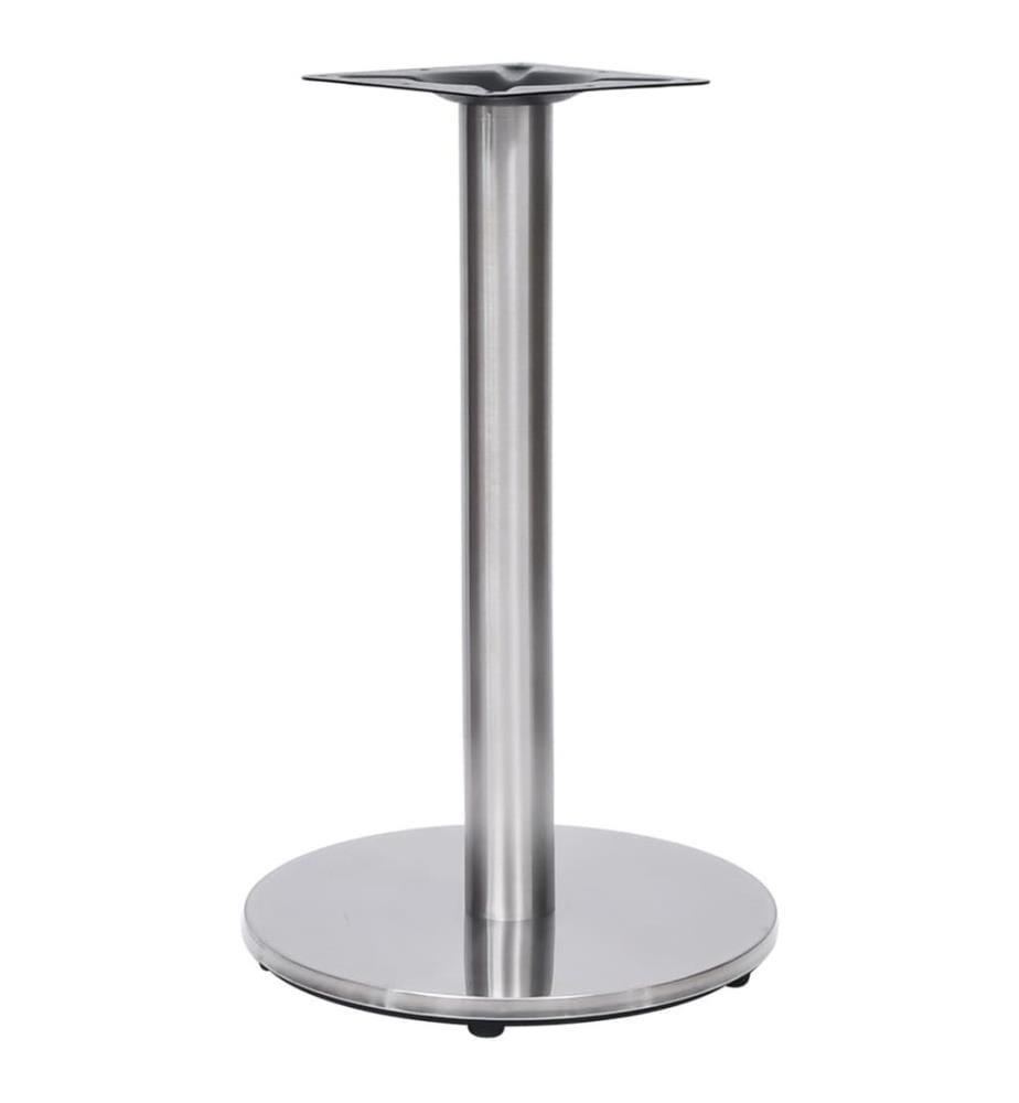 Pied de table de bistro argenté Ø45x72 cm acier inoxydable
