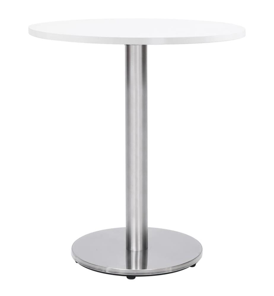 Pied de table de bistro argenté Ø45x72 cm acier inoxydable