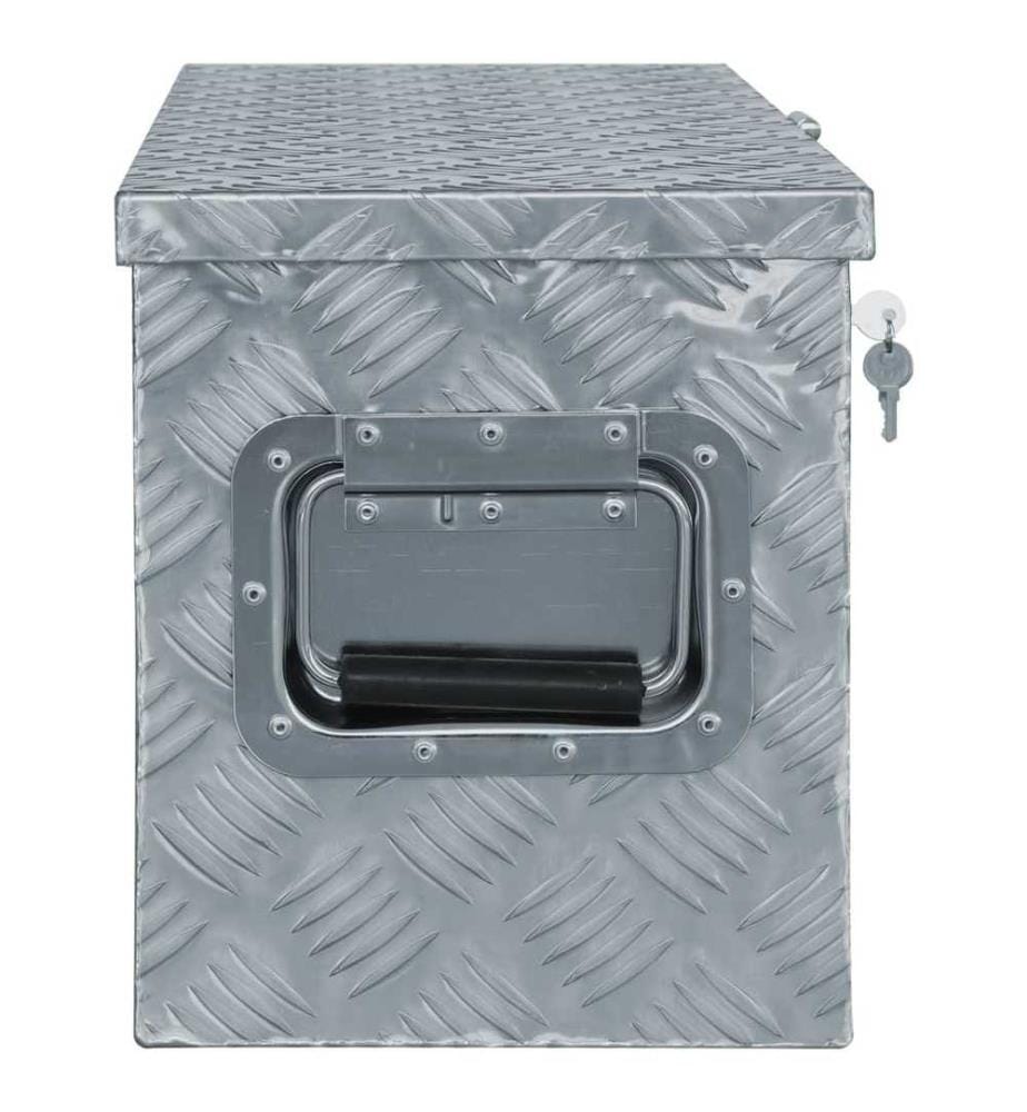 Boîte en aluminium 76,5 x 26,5 x 33 cm Argenté
