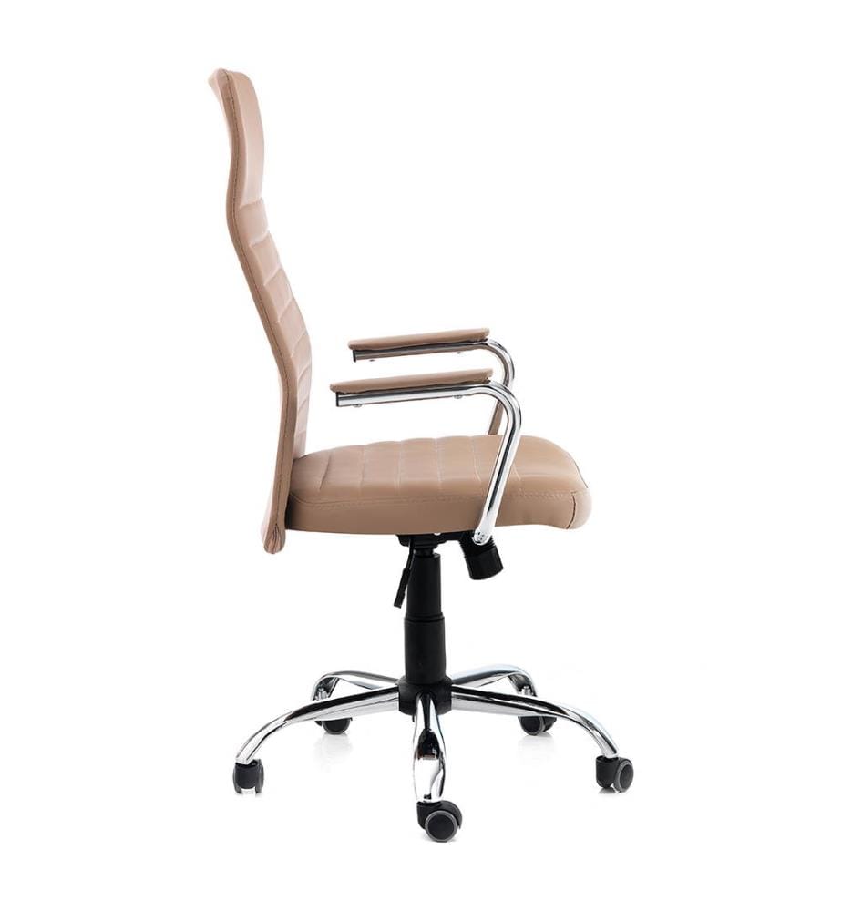 TOMASUCCI - Chefsessel Wichita - Hellbraun und Silber