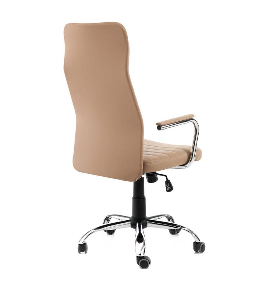TOMASUCCI - Chefsessel Wichita - Hellbraun und Silber