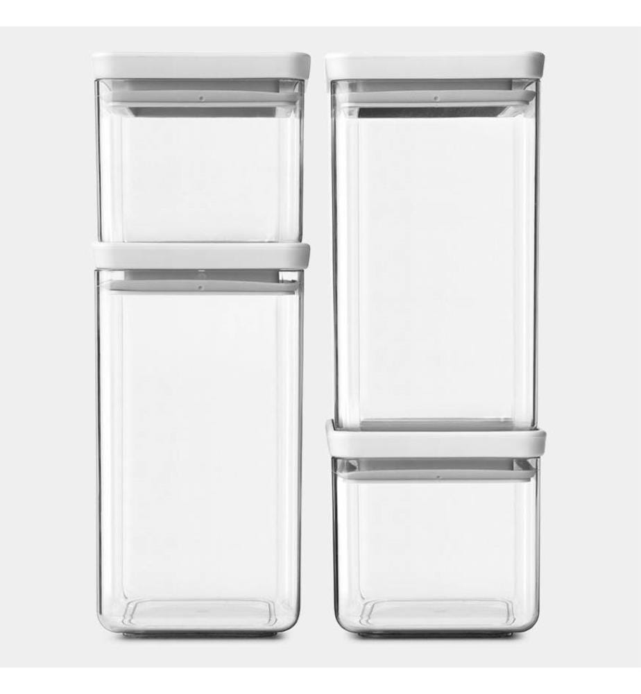 4er-Set Vorratsdose TASTY+ - Light Grey