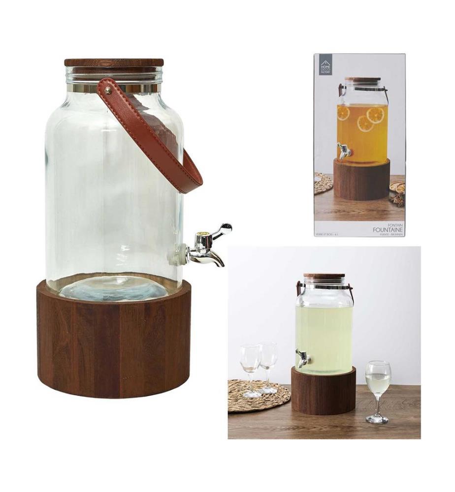 Brunnen mit Holzständer und Henkel - 6L