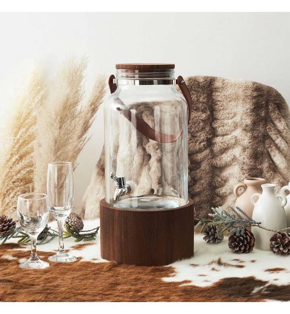 Brunnen mit Holzständer und Henkel - 6L