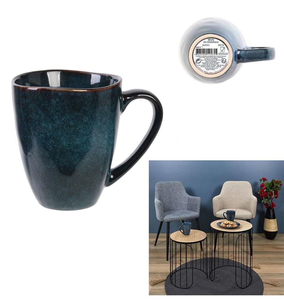 6er-Set Becher - Blau