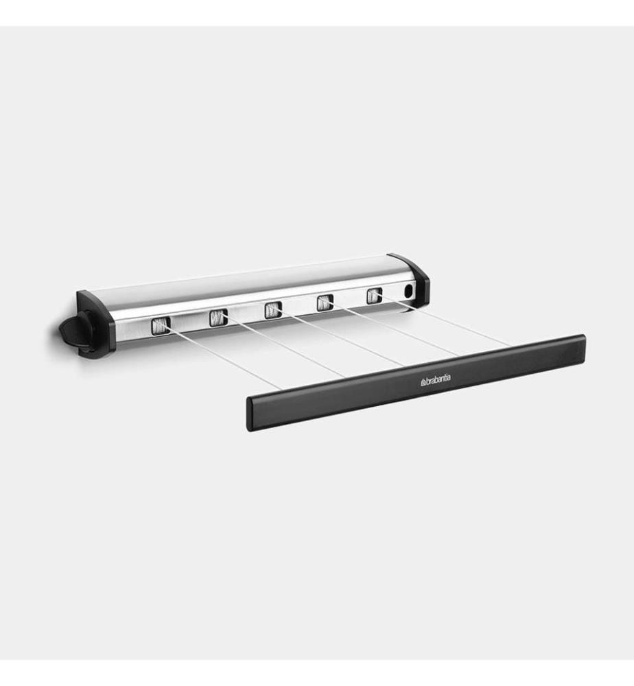 Herausziehbare Wäscheleinen 22 Meter - Silber
