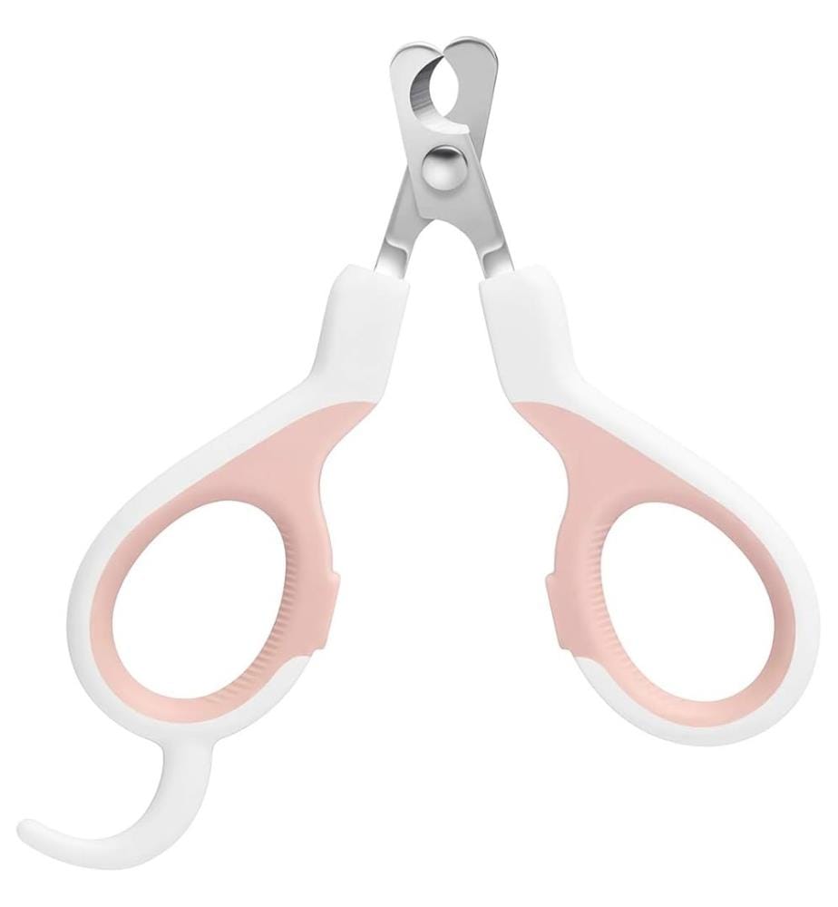 Professional Cat Claw Clippers, Nail Clippers for Puppies, Rabbits, Birds, and Small Animals (Pink)