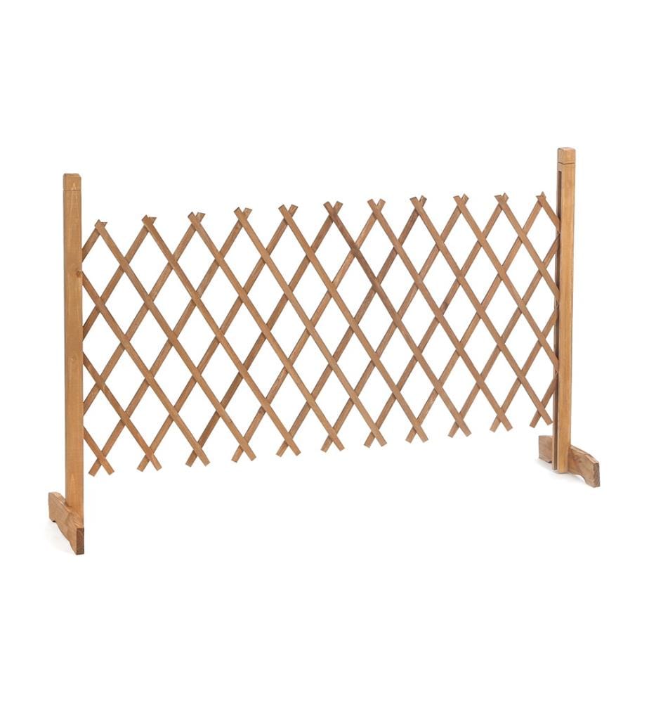 Barrière extensible 150 cm en Bois - Brun
