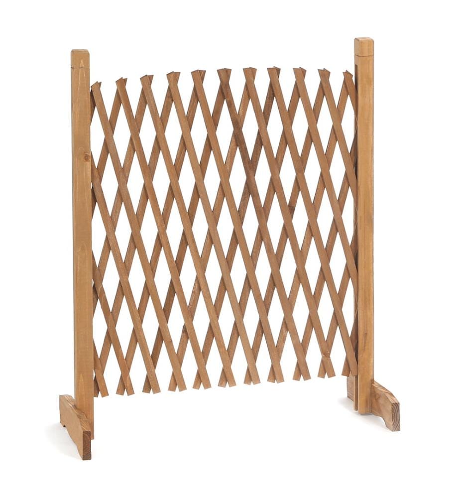 Barrière extensible 150 cm en Bois - Brun
