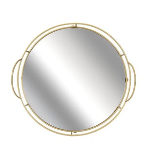 Präsentationsplatte Spiegel 34 cm - Gold