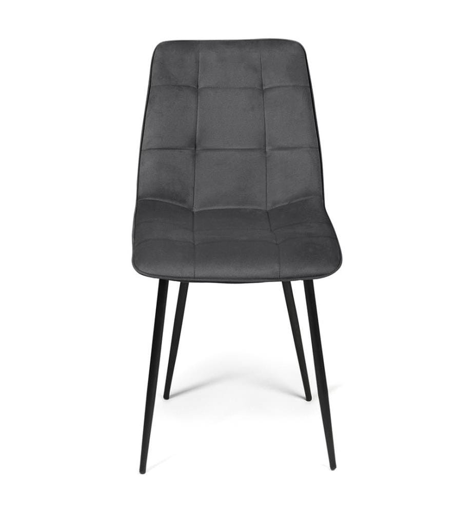 Set di 6 Sedie Linda 46 x 55 x 88 cm - Grigio Scuro