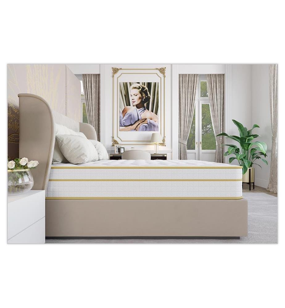 Matelas 160 x 200 ressorts ensachés et mousse mémoire de forme HD - Magellan 30 cm