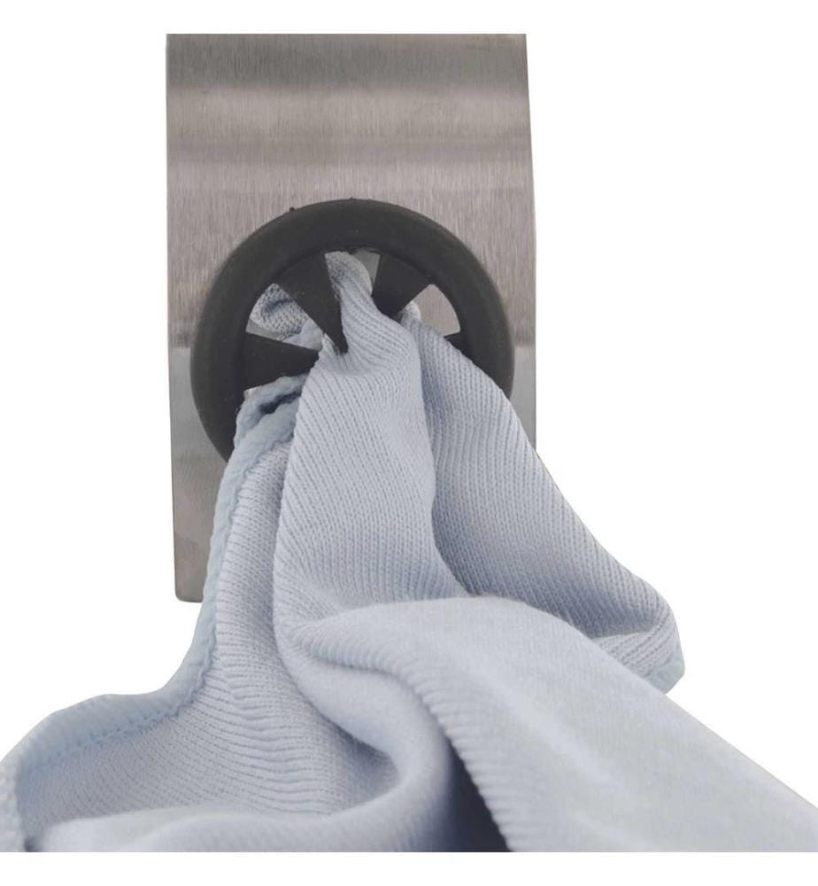 Geschirrtuchhaken Edelstahl Klebstoff M24 - Silber