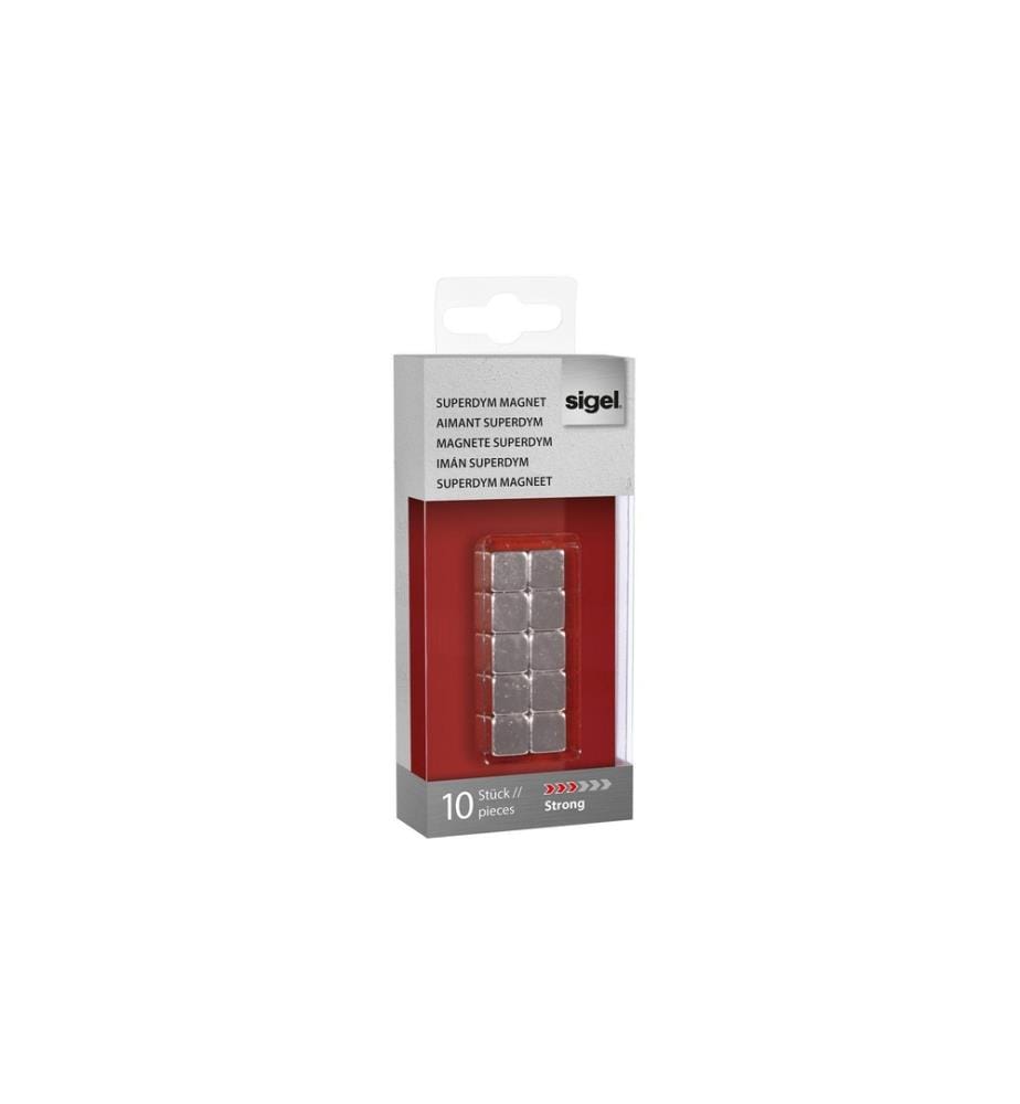 Plaque magnétique Strong Ø 10 x 10 x 10 mm, 10 pièces