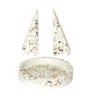 Terrazzo Taschen- und Buchhalter-Set