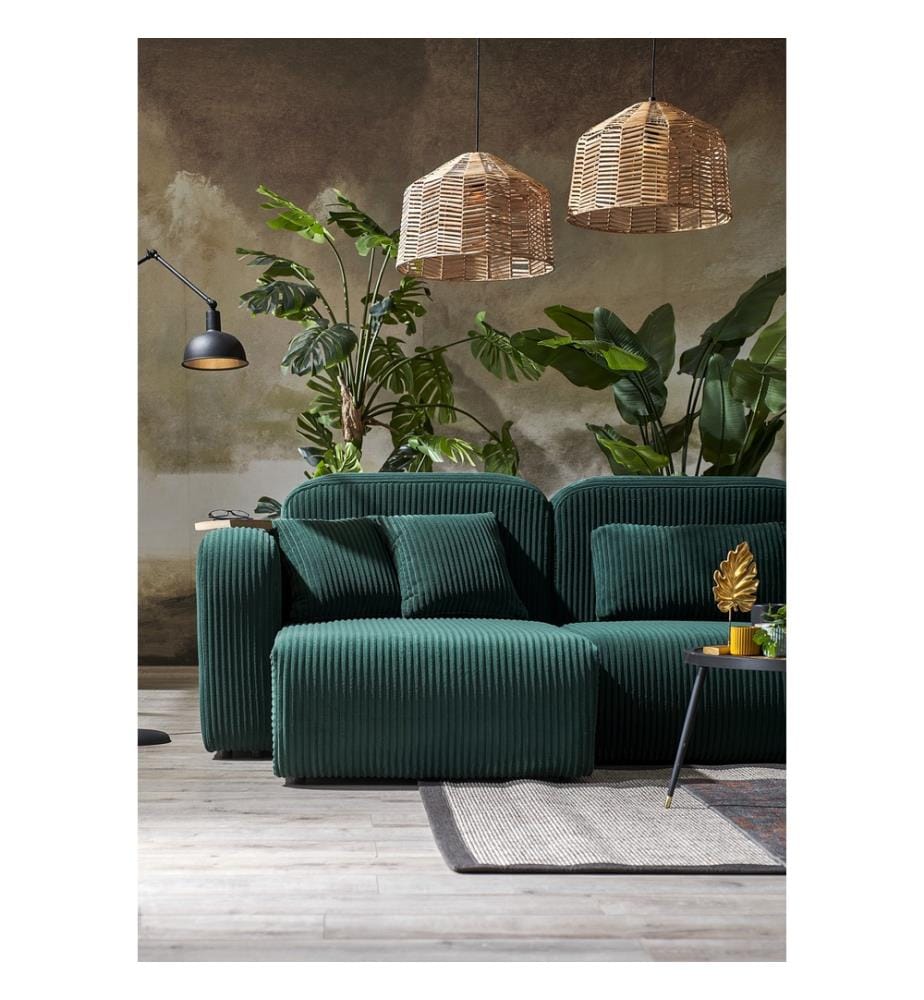 Kuba corner sofa - Green