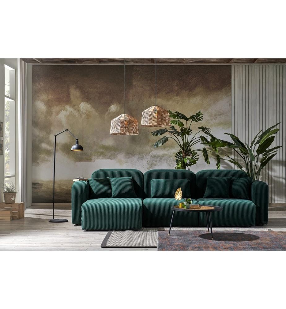 Kuba corner sofa - Green