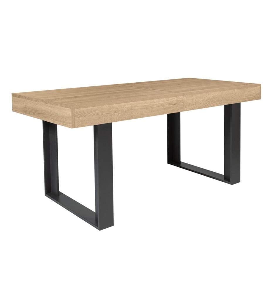 Brixton Ausziehbarer Esstisch 160-200 x 80 x 75 cm - Schwarz