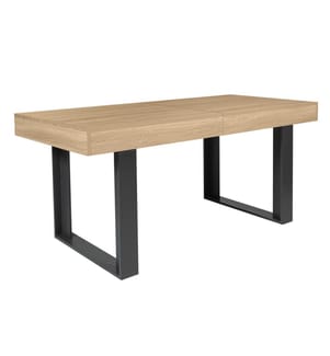 Brixton Ausziehbarer Esstisch 160-200 x 80 x 75 cm - Schwarz