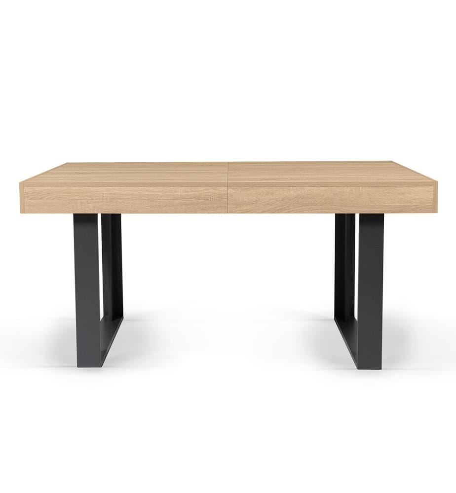 Brixton Ausziehbarer Esstisch 160-200 x 80 x 75 cm - Schwarz