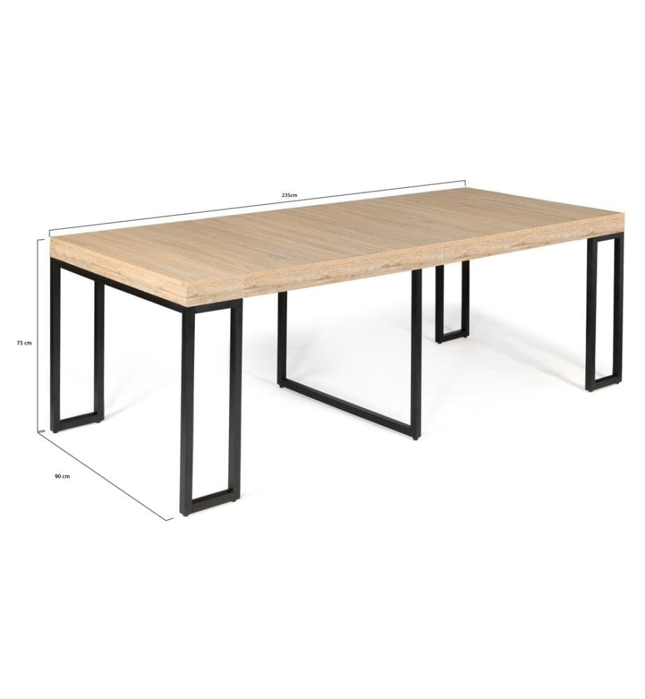 Table de Repas et Console Extensible Memphis 235 x 90 x 75 cm -