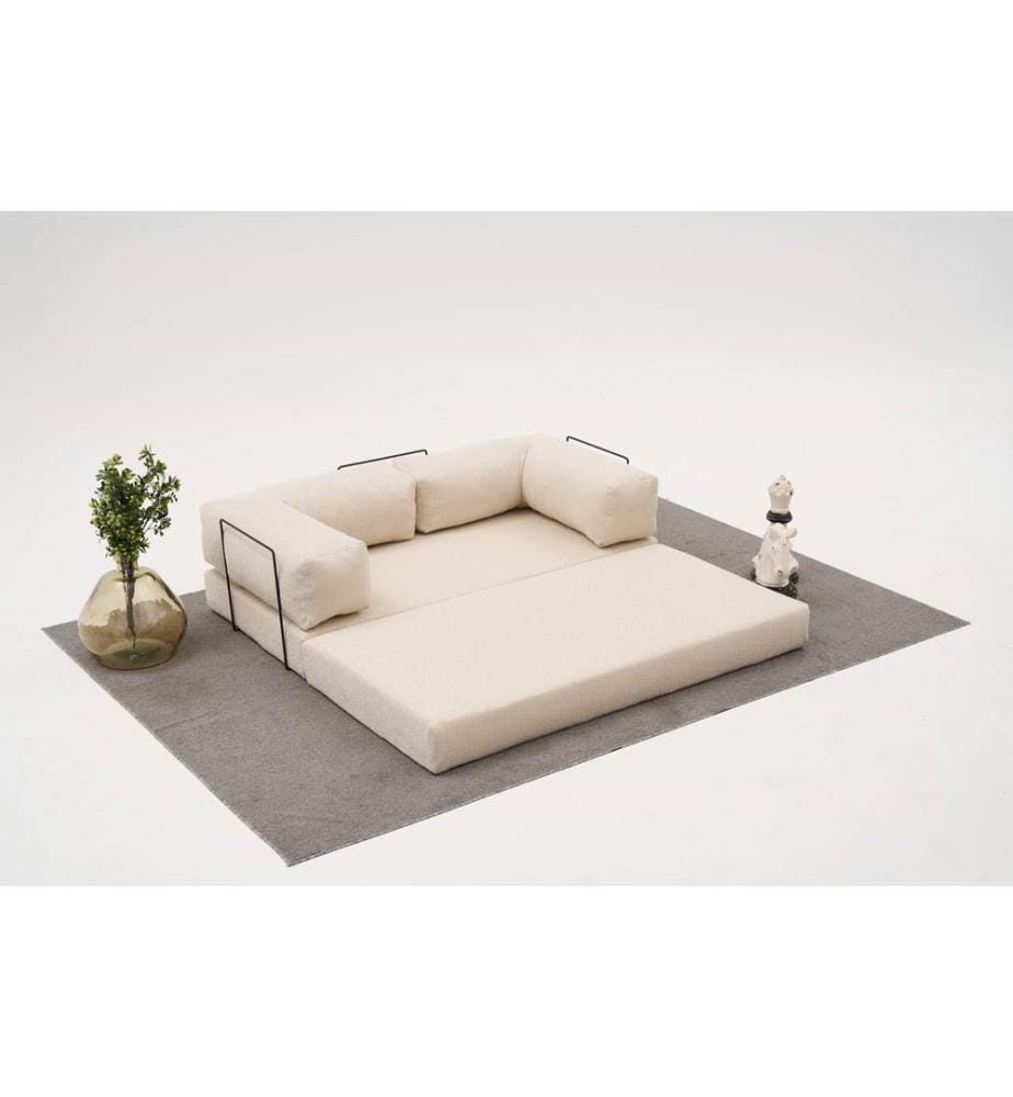 Komfort 3-Sitz Sofa - Creme