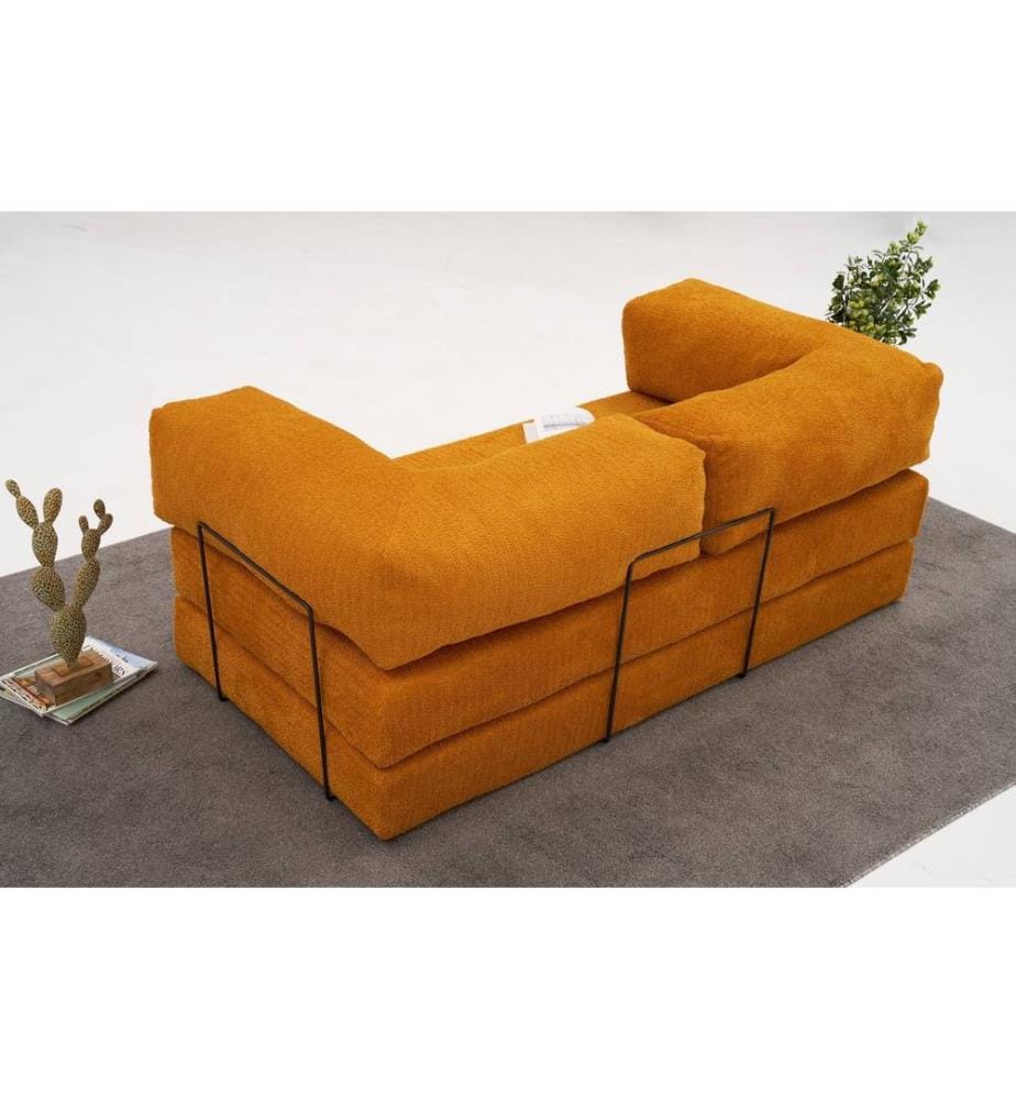 Komfort 3-Sitz Sofa - Orange